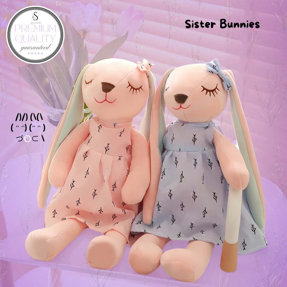 SnuggySnug Sister Bunnies – The Perfect Pair of Plush Companions - SnuggySnug -