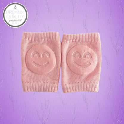 Smiley Safe Knee Pads – Stretchable, Anti-Slip, Padded, Elastic, Soft & Comfortable (0-3y)🧸👶