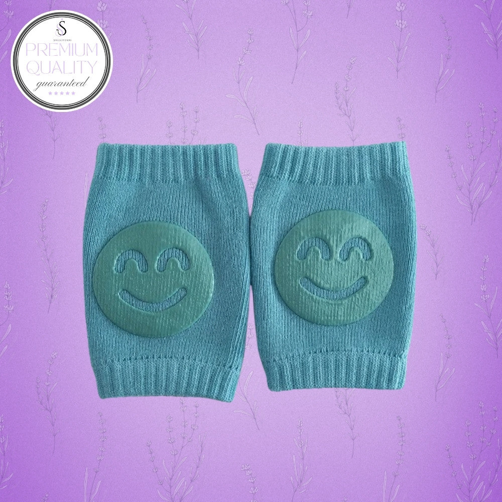 Smiley Safe Knee Pads – Stretchable, Anti-Slip, Padded, Elastic, Soft & Comfortable (0-3y)🧸👶