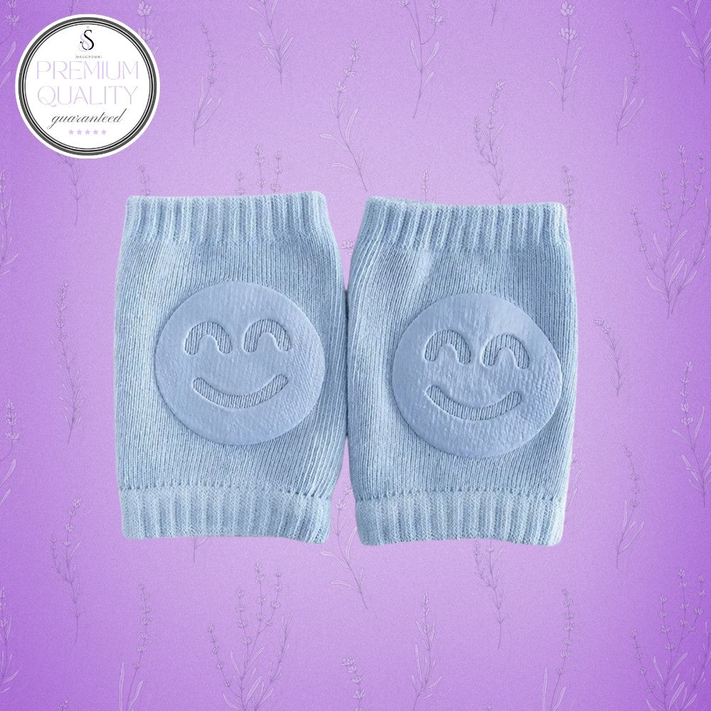 Smiley Safe Knee Pads – Stretchable, Anti-Slip, Padded, Elastic, Soft & Comfortable (0-3y)🧸👶